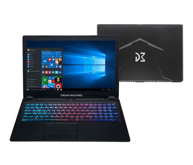 Dream Machines GS1070-15 i7-8750H/16GB/500SSD/Win10X GTX1070 - 436456 - zdjęcie
